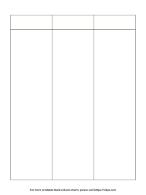 Printable Blank Column Chart Templates