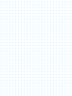 Printable 1/3 Inch Blue Graph Paper on US Letter-sized paper and A4 Paper