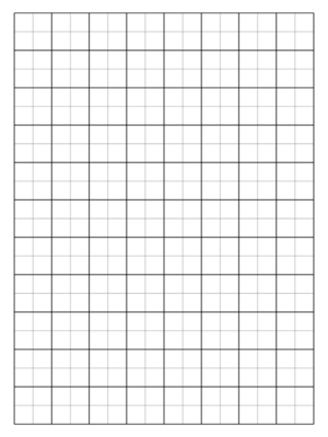 Free Printable Half Inch with Margin and Heavy Index Lines Graph Paper