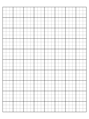 Free Printable 1/3 Inch with Margin and Heavy Index Lines Graph Paper
