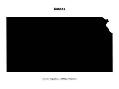 Printable Map of Kansas Pattern