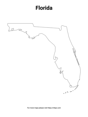 Printable Florida State Outline