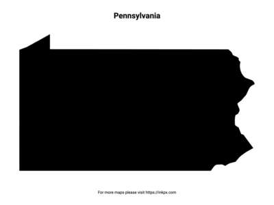 Printable Map of Pennsylvania Pattern