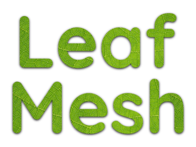 Leaf Mesh Text Effect