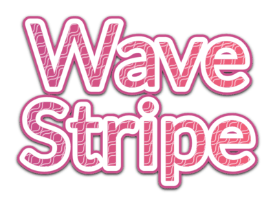 Wave Stripe Outline Text Effect
