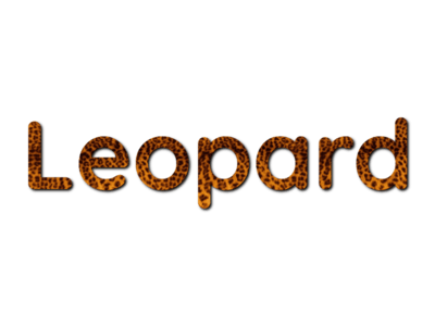 Leopard Text Effect