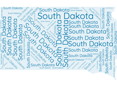 South Dakota State Word Cloud